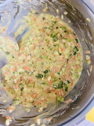蔬菜鸡蛋饼（边角料做大餐）的做法步骤：2