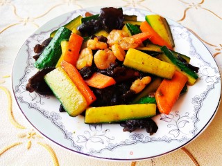 三色菜炒虾仁的做法步骤：13