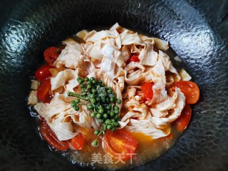 藤椒茄汁豆皮的做法步骤：5
