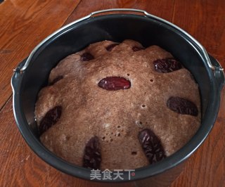 黑小麦红枣发糕的做法步骤：8