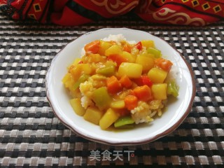 咖喱土豆红薯饭的做法步骤：18