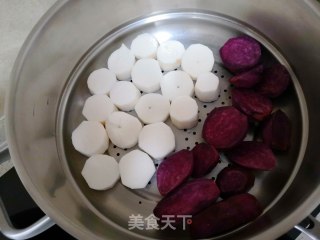 山药爱紫薯的做法步骤：2