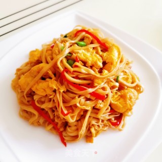 鸡蛋炒面的做法步骤：15