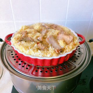 便当????小米蒸排骨+水晶萝卜丝饼的做法步骤：6