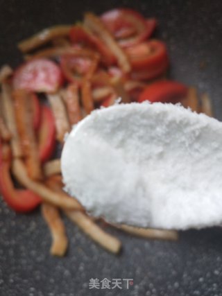番茄炒肉卷的做法步骤：4