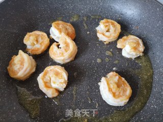 蒜苔烧虾仁的做法步骤：4