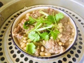 过油鸭蒸黄豆的做法步骤：7
