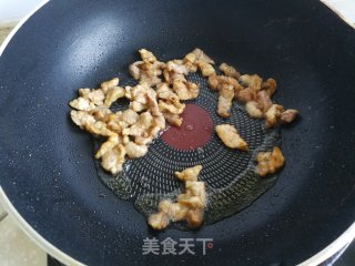 菜梗炒肉片的做法步骤：3