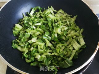 菜梗炒肉片的做法步骤：4