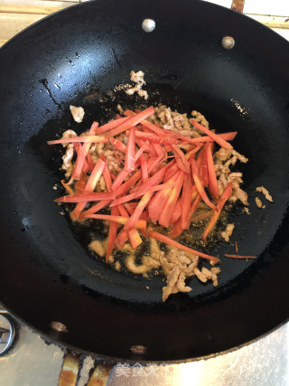 肉丝炒白菜的做法步骤：4