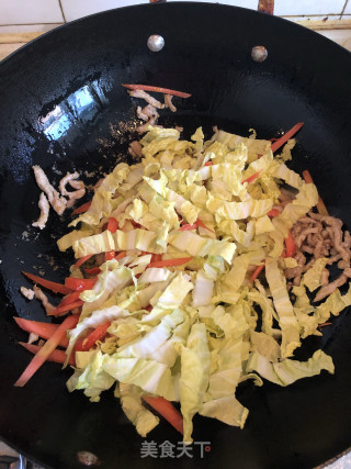 肉丝炒白菜的做法步骤：5