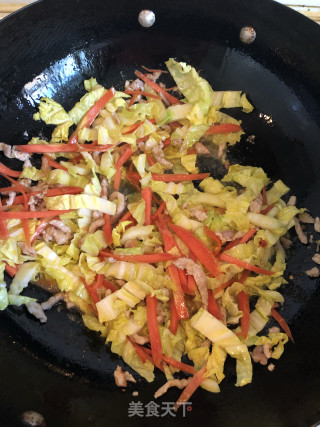 肉丝炒白菜的做法步骤：6