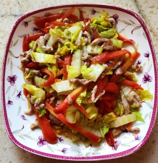 肉丝炒白菜的做法步骤：7