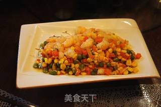虾仁炒玉米粒的做法步骤：6