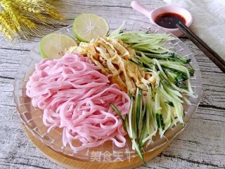 柠檬三彩凉拌面的做法步骤：15