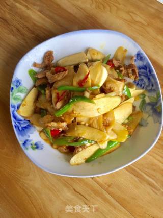 茭白炒肉丝的做法步骤：6