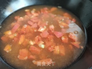 西红柿手擀面的做法步骤：7