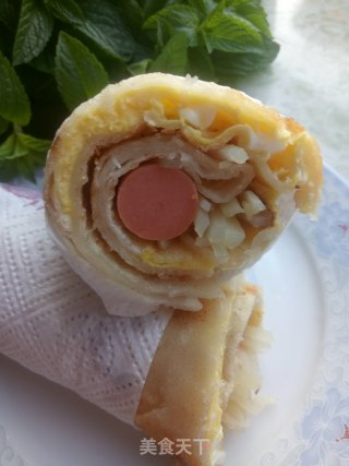 鸡蛋灌饼的做法步骤：11