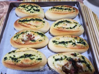 培根罗勒香蒜包的做法步骤：14