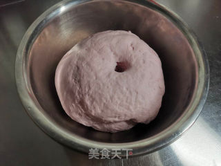 #春日应季美食#紫薯烙馍的做法步骤：3