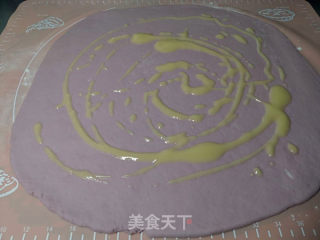 #春日应季美食#紫薯烙馍的做法步骤：4