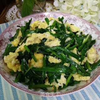 春韭炒鸡蛋的做法步骤：5