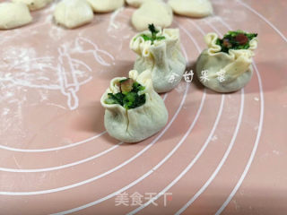 #春日应季美食#翡翠烧麦的做法步骤：6