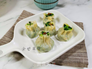 #春日应季美食#翡翠烧麦的做法步骤：7