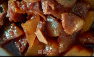白萝卜炖五花肉的做法步骤：8