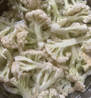 香辣菜花的做法步骤：1