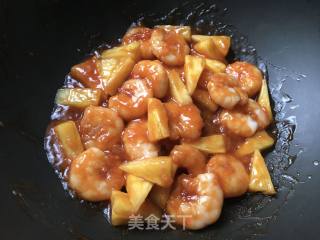 糖醋鲜果虾仁的做法步骤：13