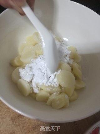 黄金山药条的做法步骤：2