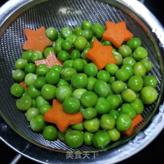 烤鸡豌豆拼饭的做法步骤：7