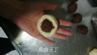 豆沙面包圈的做法步骤：12
