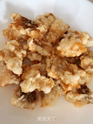 蚝油蘑菇鱼块的做法步骤：4