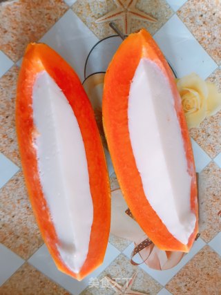木瓜牛奶冻的做法步骤：5