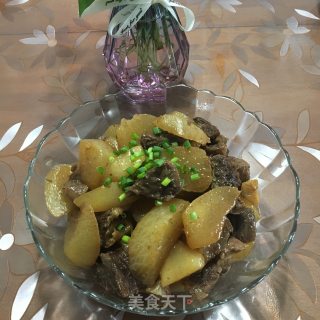 白萝卜烧牛腩的做法步骤：9
