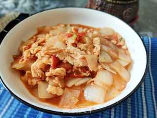 西红柿洋葱炒鹅蛋的做法步骤：14