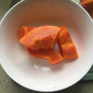 椰香牛奶木瓜饮的做法步骤：10