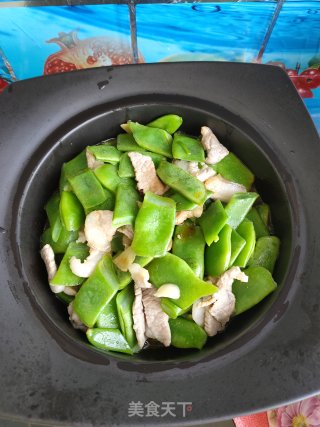 肉片芸豆烧茄子的做法步骤：8