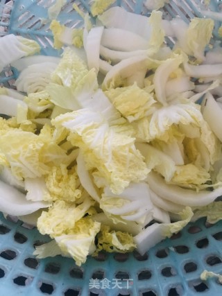 娃娃菜炒虾的做法步骤：1