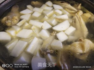 萝卜炖麻鸡的做法步骤：3