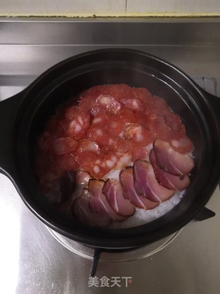 腊味煲仔饭的做法步骤：11