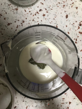 酸奶抹茶慕斯的做法步骤：10