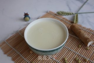 山药百合豆浆的做法步骤：4