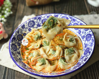 酸辣苜蓿馄饨的做法步骤：13