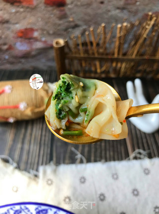 酸辣苜蓿馄饨的做法步骤：14