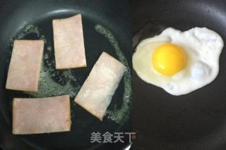火腿蛋面的做法步骤：1