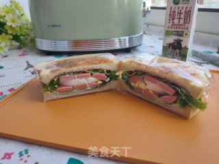 低脂三明治的做法步骤：9