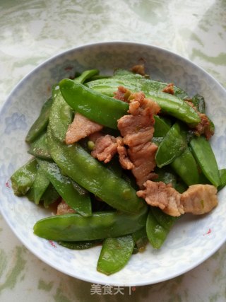 五花肉炒荷兰豆的做法步骤：7